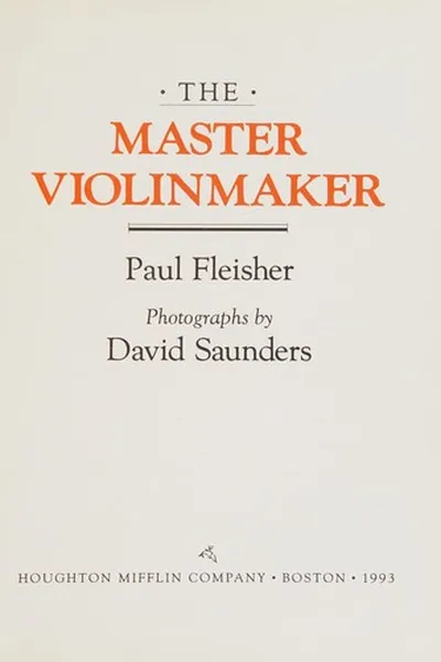 Capa de The master violinmaker
