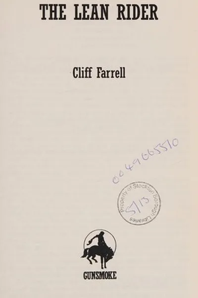 Capa de The lean rider