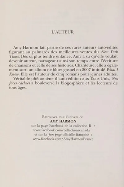 Cover of Nos faces cachées