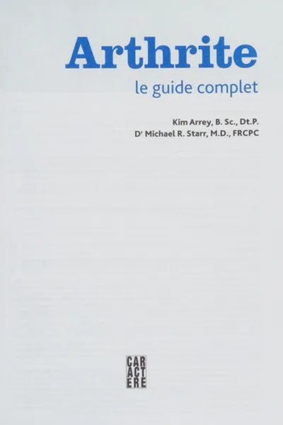 Capa de Arthrite, le guide complet