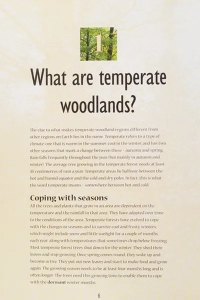 Capa de Temperate woodlands