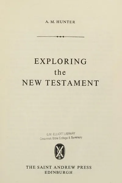 Capa de Exploring the New Testament