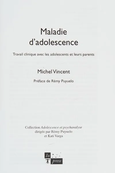 Capa de Maladie d'adolescence
