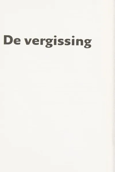 Capa de De vergissing