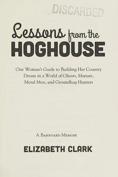 Capa de Lessons from the hoghouse