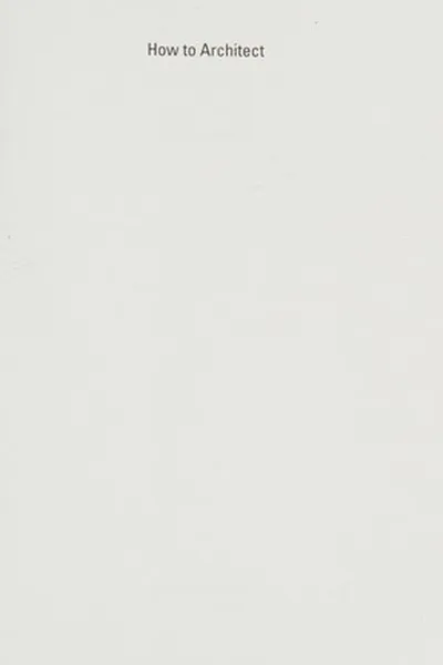 Capa de How to architect