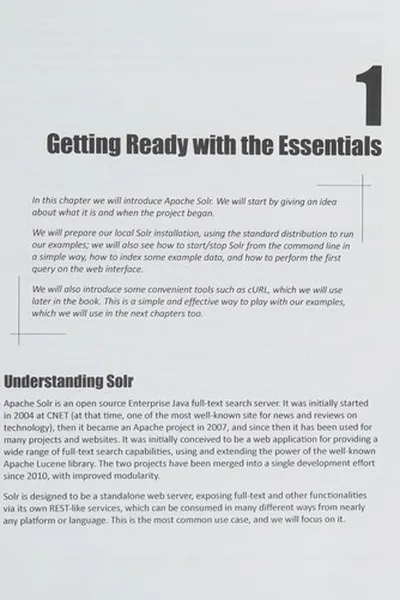 Capa de Apache Solr Beginner's Guide