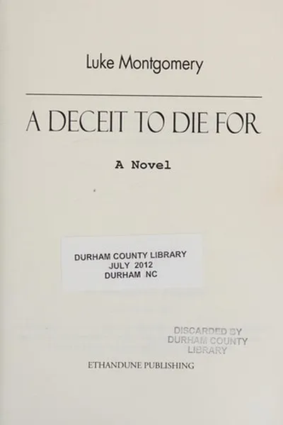 Capa de A deceit to die for