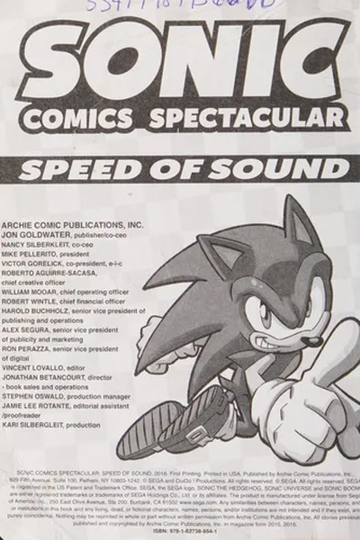 Capa de Sonic comics spectacular