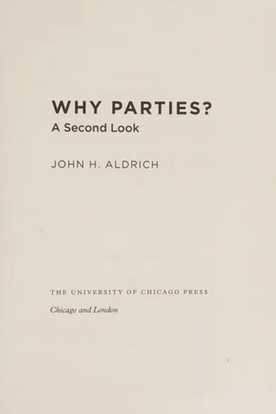 Capa de Why parties?