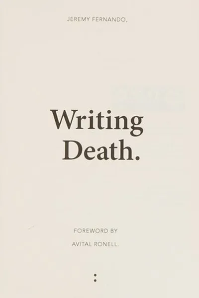 Capa de Writing Death