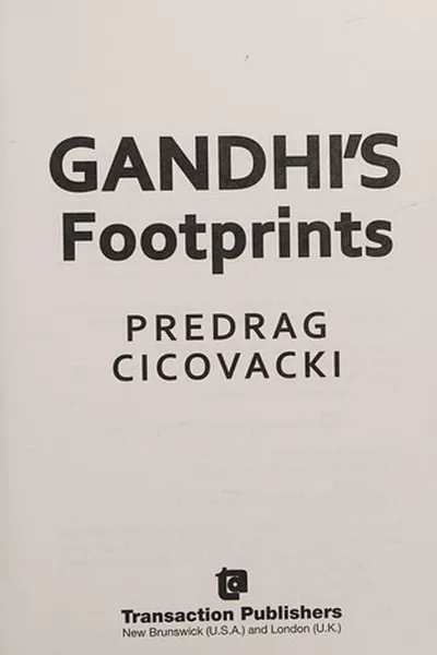 Capa de Gandhi's Footprints