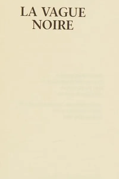 Capa de La vague noire