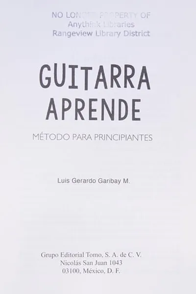 Capa de Guitarra aprende