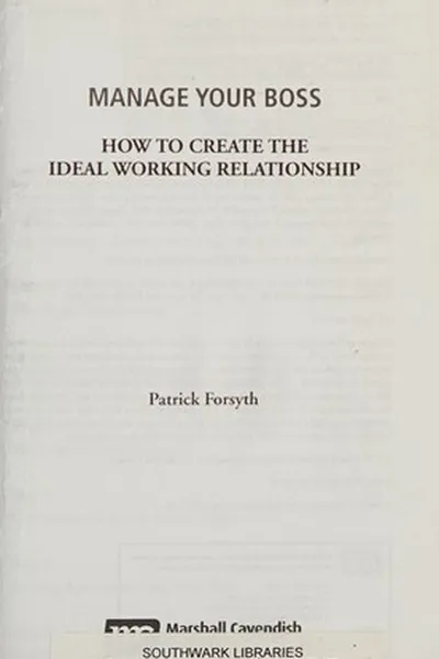 Capa de Manage your boss