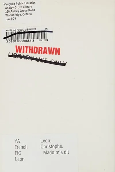 Capa de Mado m'a dit