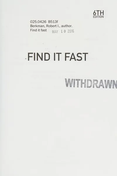 Capa de Find it fast