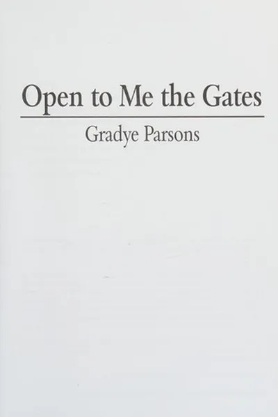 Capa de Open to me the gates