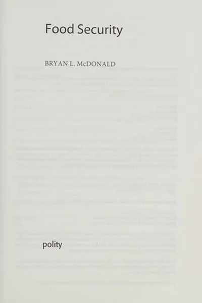 Cover of Food security