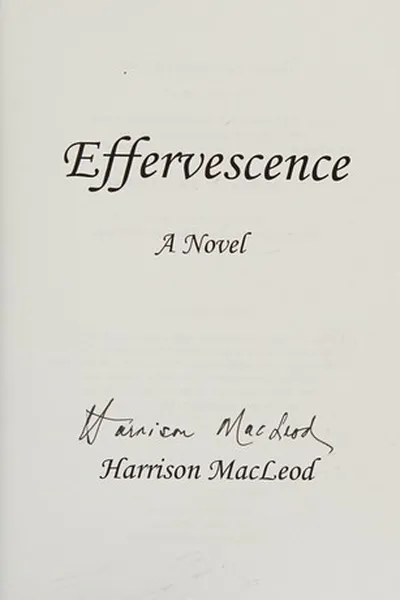 Capa de Effervescence, a novel