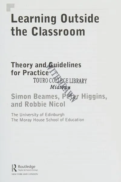 Capa de Learning outside the classroom
