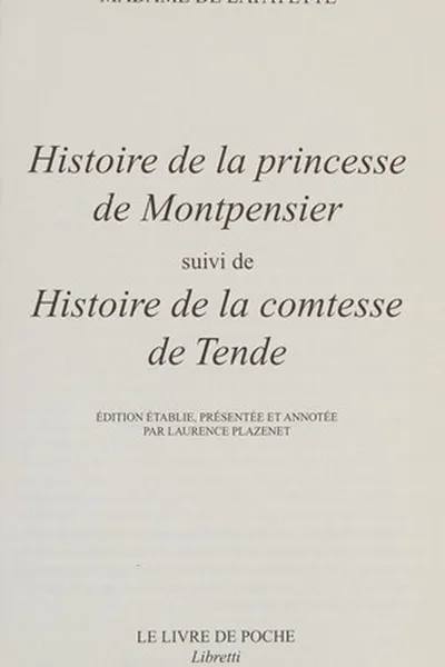 Capa de Histoire de la princesse de Montpensier