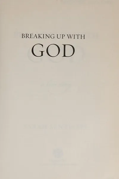 Capa de Breaking up with God