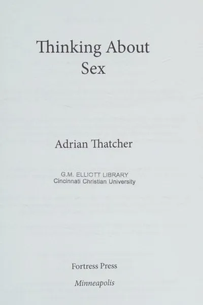 Capa de Thinking about sex