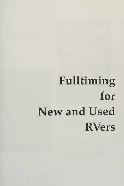 Capa de Fulltiming for new & used RVers