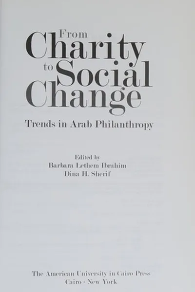 Capa de From Charity to Social Change