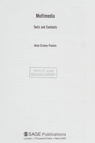 Capa de MULTIMEDIA: TEXT AND CONTEXTS