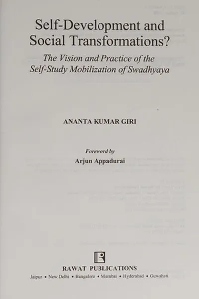 Cover of Self-development and social transformations?