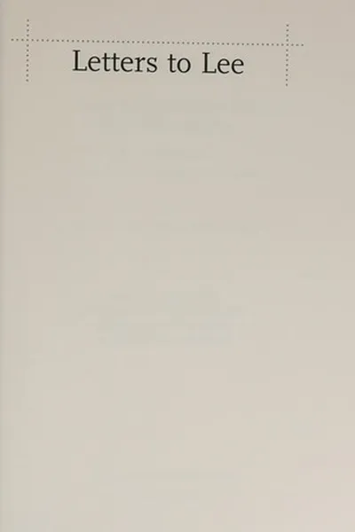 Capa de Letters to Lee
