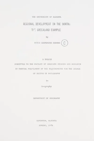 Capa de Regional development in the north