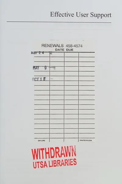 Cover of Effective user support