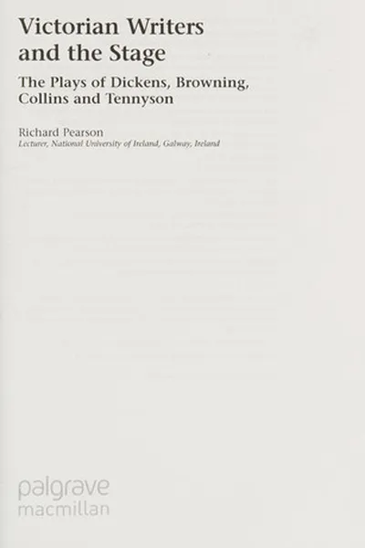 Capa de Victorian writers and the stage