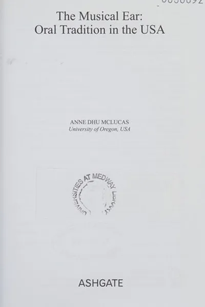 Capa de The musical ear