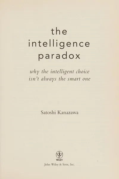 Capa de The intelligence paradox