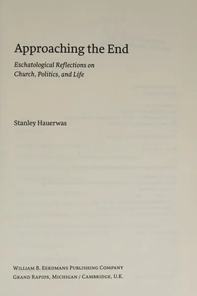 Capa de Approaching the end