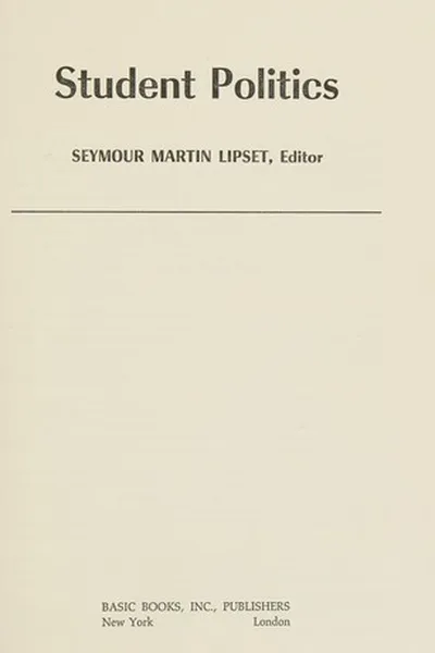 Capa de Student politics