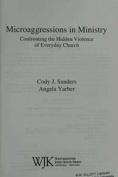 Capa de Microaggressions in ministry