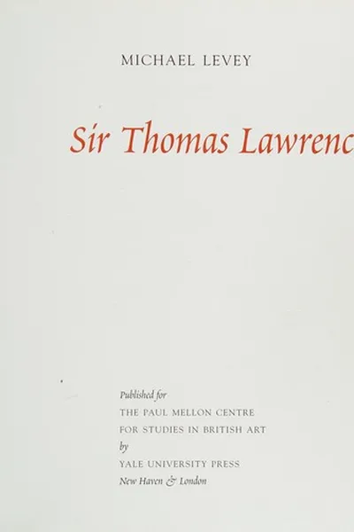 Capa de Sir Thomas Lawrence