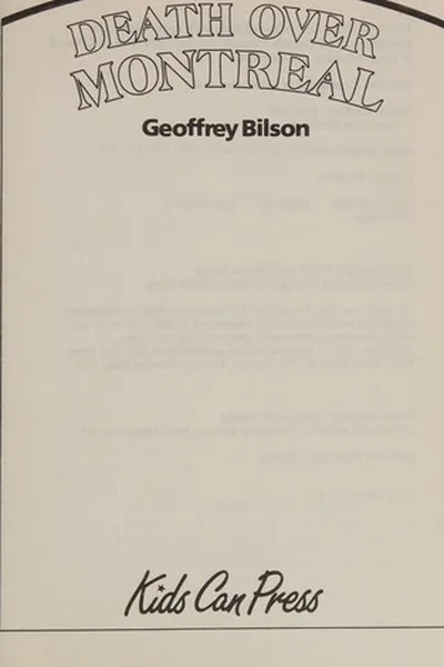 Capa de Death over Montreal