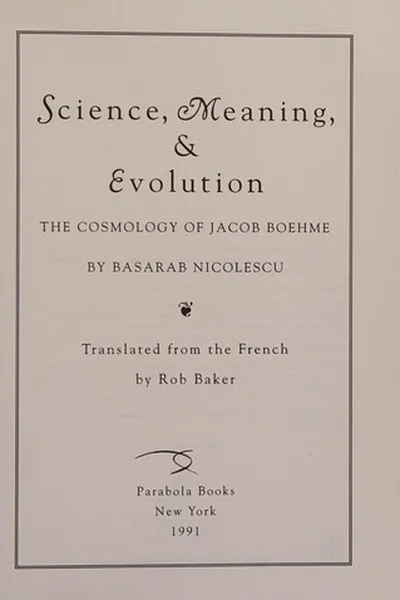 Capa de Science, Meaning, & Evolution