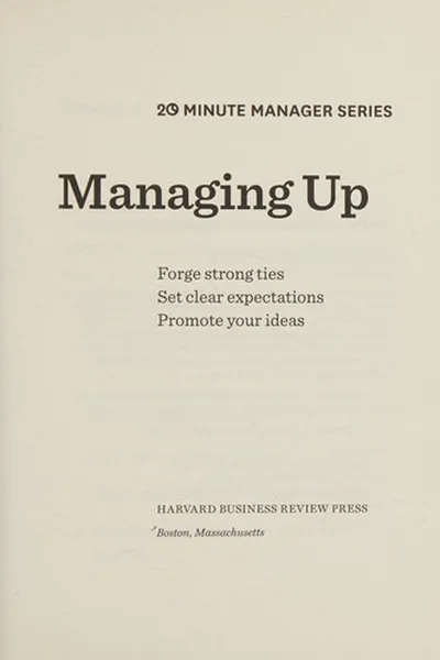 Capa de Managing up