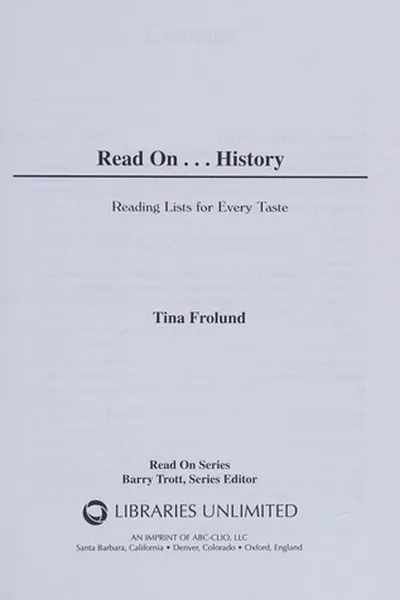 Capa de Read on...history