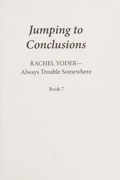 Capa de Jumping to conclusions