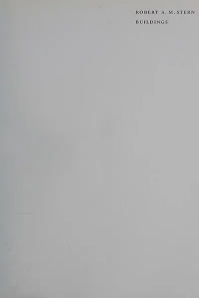 Capa de Robert A. M. Stern buildings
