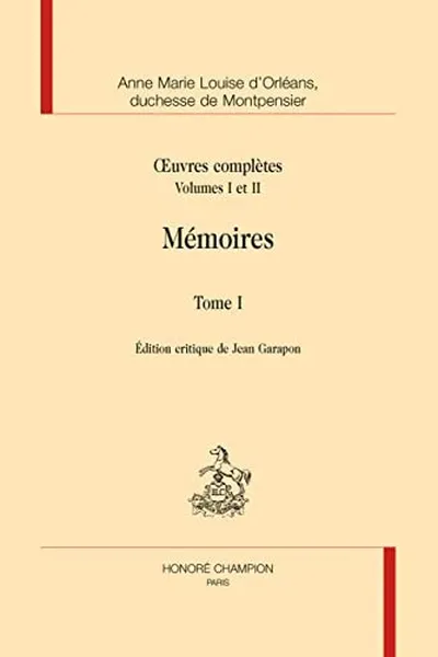 Capa de Mémoires