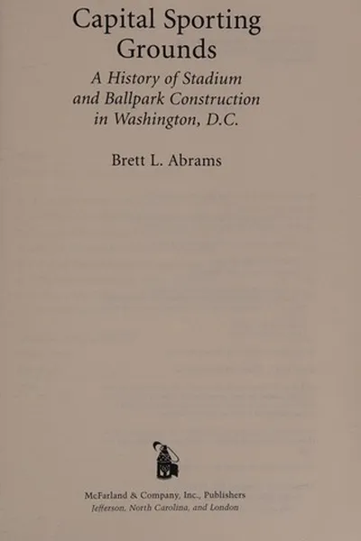 Cover of Capital sporting grounds
